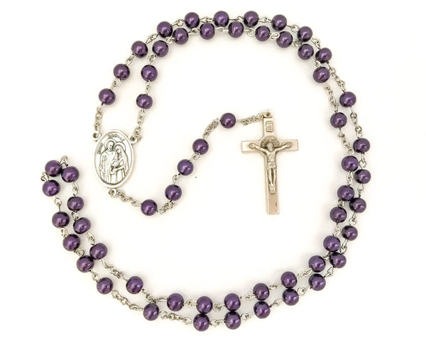 Holy Family Silver Catholic Rosary