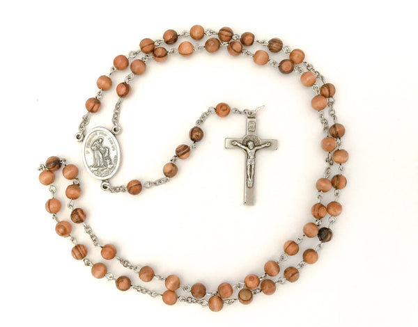 St Francis Silver Catholic Rosary