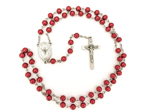 Holy Spirit Silver Catholic Rosary