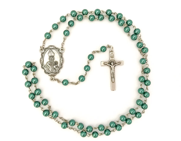 St Patrick/Irish Silver Catholic Rosary