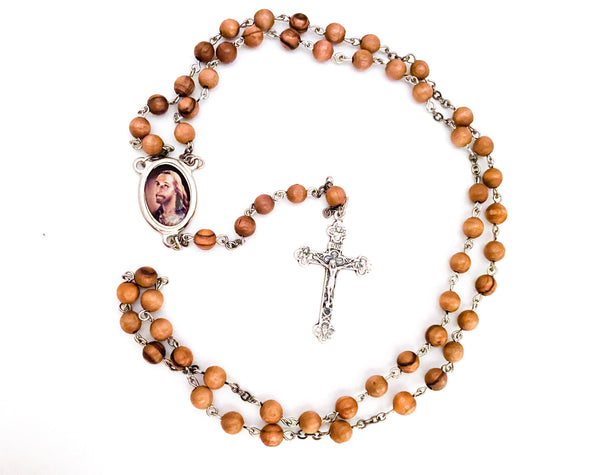 Jesus Praying Catholic Rosary